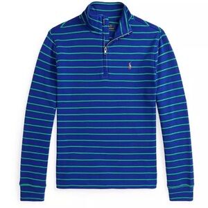 Ralph Lauren Quarter Zip Striped Pullover - Boys 6
